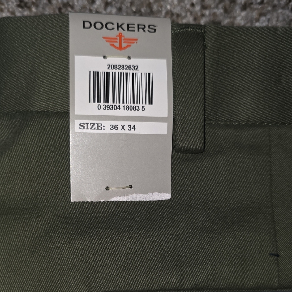 Dockers Men's Chinos - Dark Green - Picture 4 of 7